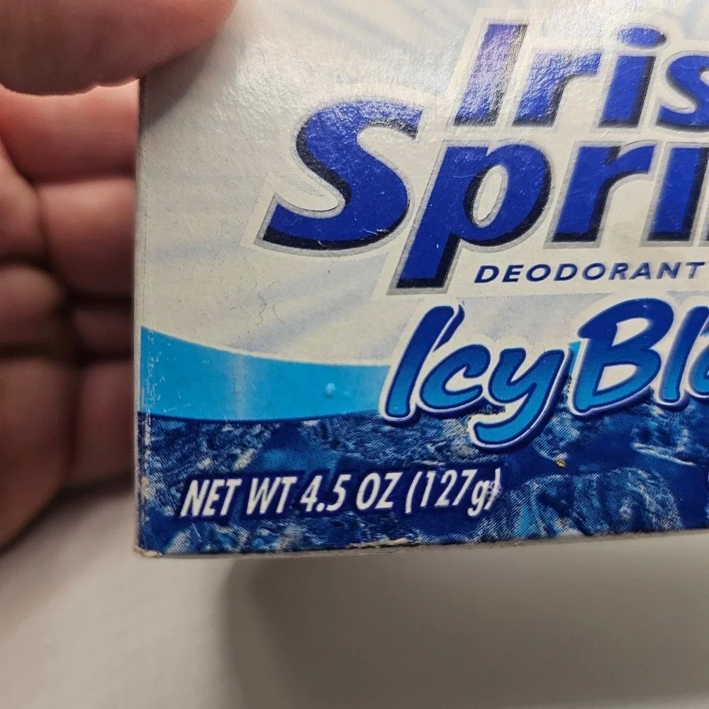 Vintage Irish Spring Icy Blast Deodorant Soap 3 Bars 4.5oz Each Sealed USA